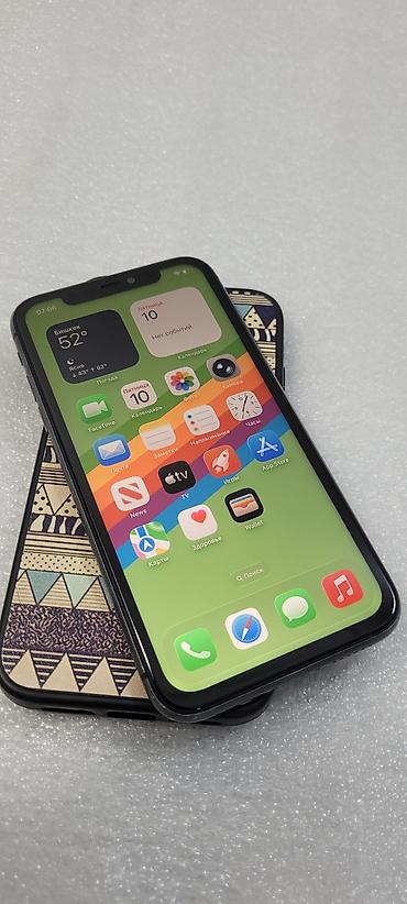 Apple iPhone: IPhone 11, Б/у, 64 ГБ, Черный, Чехол, 68 % — 5