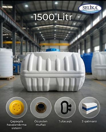 Baklar və çənlər: Şimşek brendinin polietilen su anbarları - Həcm variantları: 750 lt — 41