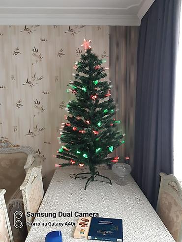 evkalipt agaci: İşıqlı süni Yeni il şam ağacı - Hündürlük: təxminən 120–150 sm — 1