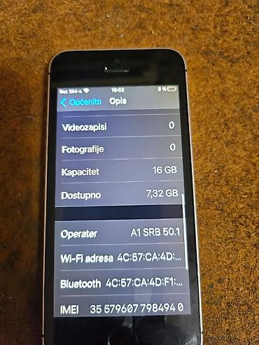 Apple iPhone: Apple iPhone SE – 16 GB telefon je potpuno ispravan sim free icloud — 11