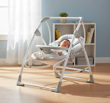 Люльки: Люлька, Новый, Колыбель, Переноска, Качалка, Металл, цвет - Серый, Самовывоз — 1