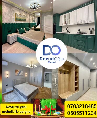 Sifarişlə mətbəx mebeli: Sifarişlə mətbəx dəsti, Özü çəkən petlələr, MDF, Kredit yoxdur, Pulsuz çatdırılma, Rayonlara çatdırılma — 16