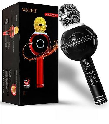 relx 5v 700ma: Bluetooth karaoke mikrofon sa led svetlom ws878 crni. bluetooth — 1