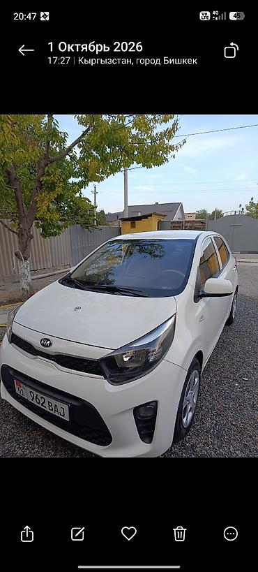 Kia Morning: 2019 г., 1 л, Автомат, Газ, Хэтчбэк at lalafo.kg Kia Morning: 2019 г., 1 л, Автомат, Газ, Хэтчбэк