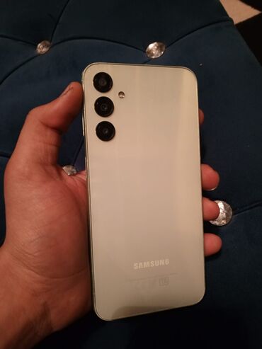 kohne ev telefonu: Samsung Galaxy A24 4G, 128 GB, rəng - Sarı, Barmaq izi