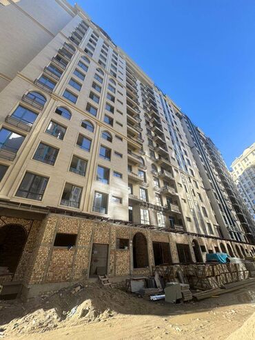 квартира в районе ахунбаева: 1 комната, 62 м², Элитка, 3 этаж, ПСО (под самоотделку)