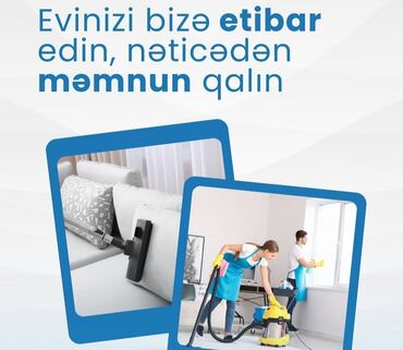 Tibb, əczaçılıq: Salam.Ev,ofis,obyekt təmizlik işine gedirik Anamla birlikdə işimizdə