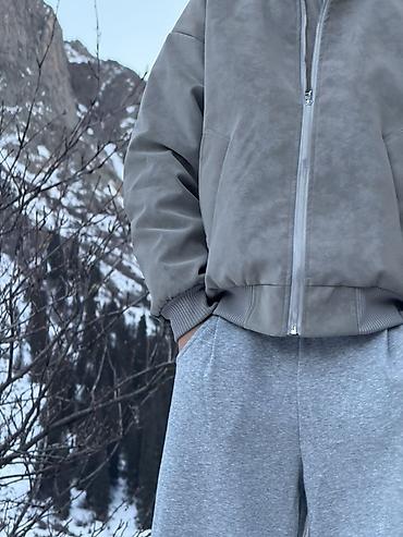 Спортивные штаны: Серые спортивные брюки свободного кроя - Цвет: меланжевый серый - — 6