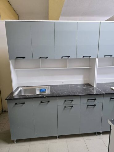 Кухонные гарнитуры: Кухонный гарнитур, Новый, цвет - Белый, ДСП, Платная доставка — 5