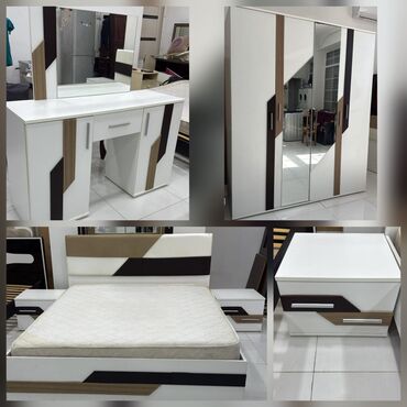 xacmaz mebel: Yataq desti 590 manat.Olcu (E 180.H 217.D 60.Taxt 2×160.)Catdirilma