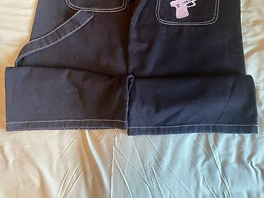 очки kappa: Nn glock baggy jeans - Цвет: чёрный, контрастная белая строчка по — 5