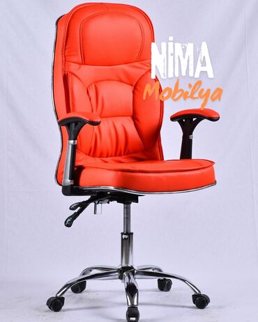 Ofis və oyun kresloları: Yeni, Təkərli, Qolları tənzimlənir, Dəri — 20