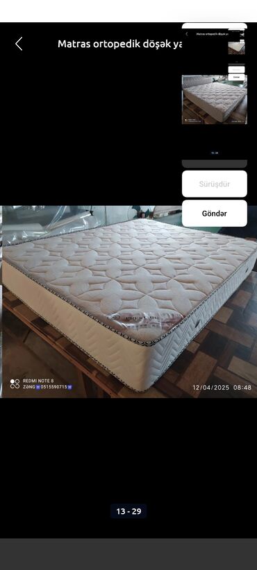 Matraslar: Yeni, Ortopedik matras, İki nəfərlik — 20