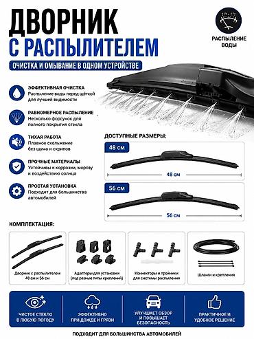 Форсунки стеклоомывателя Универсальный, Новый, Аналог
