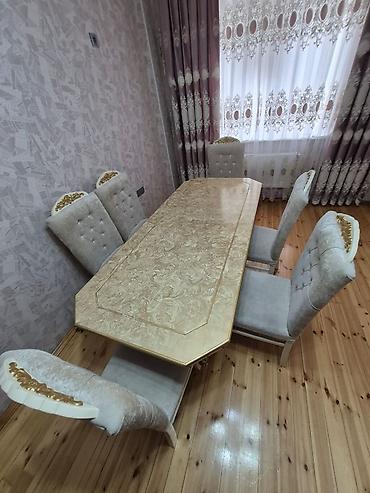 Digər mebel: F99Masa dəsti satılır 450₼. 6 oturcağı var.Ünvan — 1