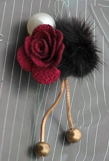 Broševi: Vtg German UHLIG svila mid-century, Ruski, Dried Flowers boš. Cena za — 14