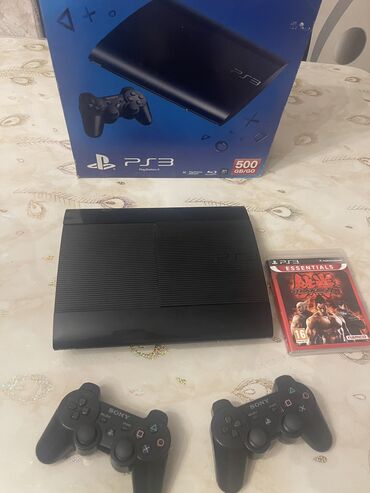 сони плейстейшен 3: Ps 3 super slim 500Gb 15 игр Хорошее состояние 2 джойстика