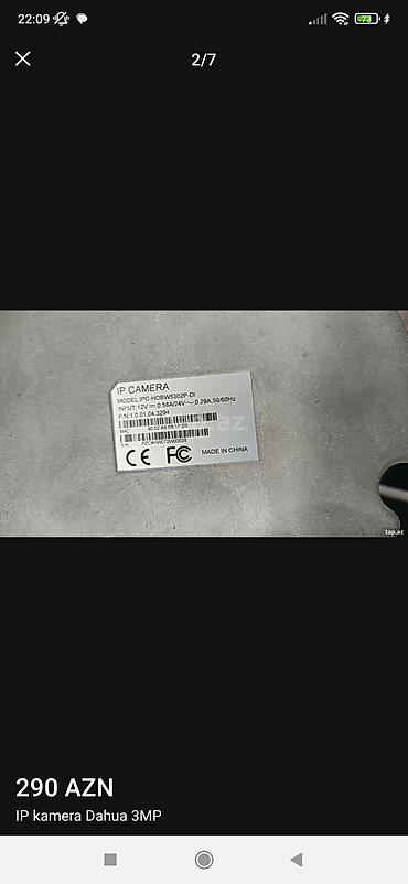 Фото и видеокамеры: Dahua 3MP IP kamera – tavan üçün vandaladayanı dome model — 6