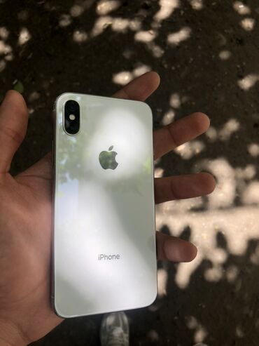 apple x ekran: IPhone X, 64 GB, Gümüşü, Face ID