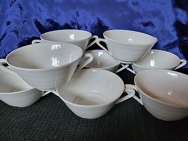 Kuhinjski setovi: Cinije za supe,corbe 9kom.1949 do 1991god.Scherzer,Bavaria. Cinije — 5