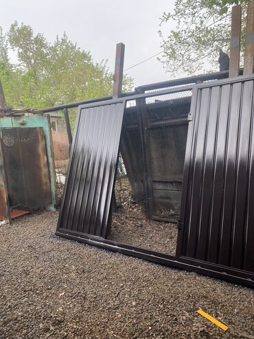 Откатные ворота: Откатные ворота заказ кабыл алабыз. Ворота навес решетка заказ — 3