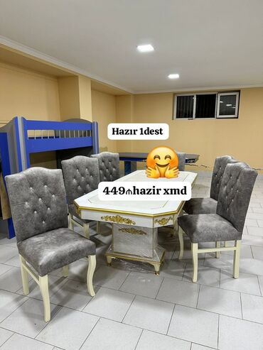 Divan və kreslo dəstləri: Masa desti yeni