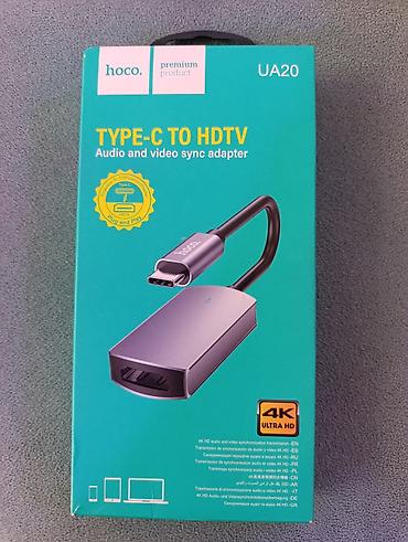 Hoco UA20 Type‑C to HDTV — audio və video sinxron adapteri - Type‑C