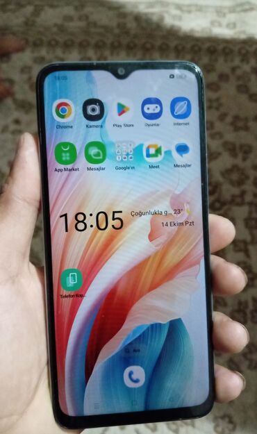 Oppo: OppO A18 Hec bir problem yoxdur 128yadas var adptr var karkas