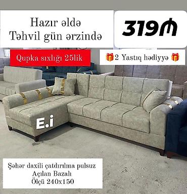 Divanlar: Künc divan, Yeni, Şəhərdaxili pulsuz çatdırılma — 1