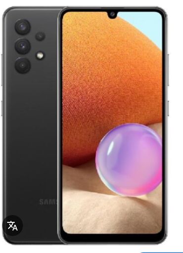 samsung a400: Samsung Galaxy A32, 128 GB, rəng - Qara, Qırıq, Düyməli, Sensor