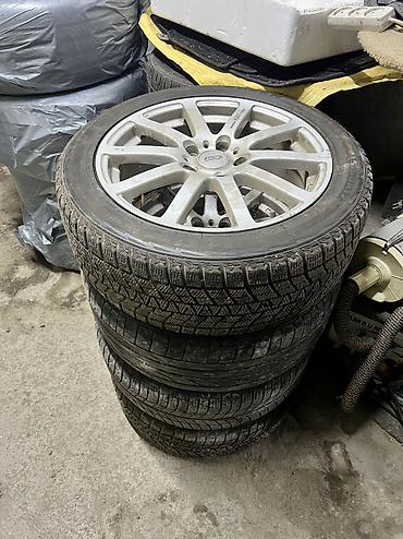 Шиналар жана дисктер: Дөңгөлөктөр монтажда 215 / 50 / R 17, Кыш, Колдонулган, Комплект, Жеңил унаалар, Куйма, тешиктери - 5 — 3