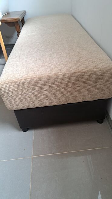 kreveti na rasklapanje za spavanje: Single bed, Storage drawer, color - Beige