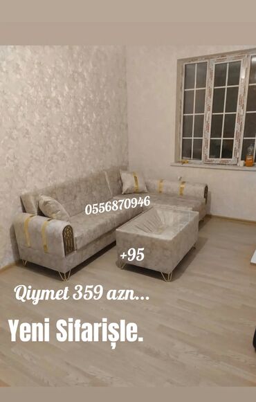 Sifarişlə divanlar: Divan, Qonaq otağı üçün, Parça, Bazasız, Açılmayan — 4