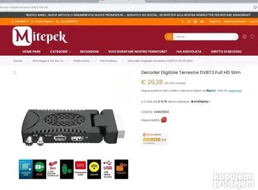 Aksesoari za TV i video: *** AKCIJA *** #1326 Kvalitetan risiver za T2 digitalnu televiziju; — 6