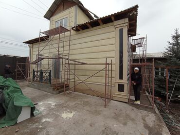 Фасадные работы: Фасадный декор, Демонтажные работы, Ремонт фасада | Моноблоки, Балясины, Молдинг | Сухой травертин, Американка, Сайдинг | Пенополистирол, Минеральная вата, Базальт 3-5 лет опыта — 10