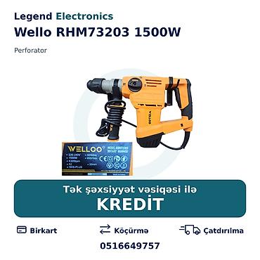 perfarator: Elanın başlığı: Perforator Wello RHM73203 1500W Elanın mətni: Wello — 1