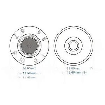 Gitare: TOP HAT LP, KAPICE ZA POTENCIOMETRE KNOBS CRNE I BELE | Slanje po — 9