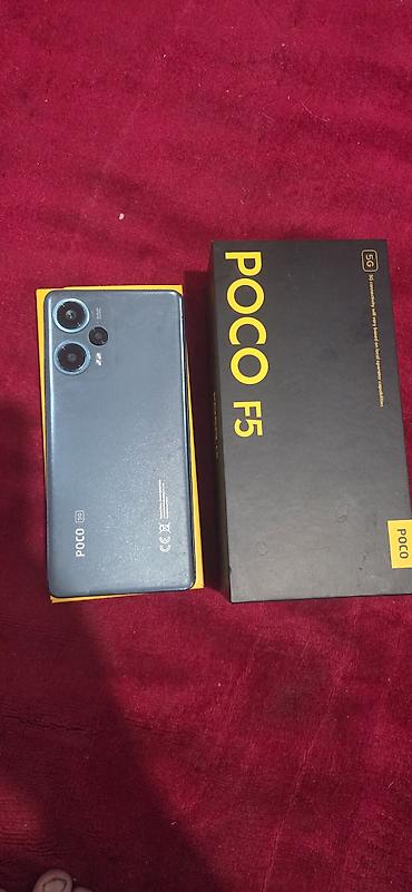 poco m4 5g: Poco F5, Б/у, 256 ГБ, цвет - Синий, 2 SIM — 2