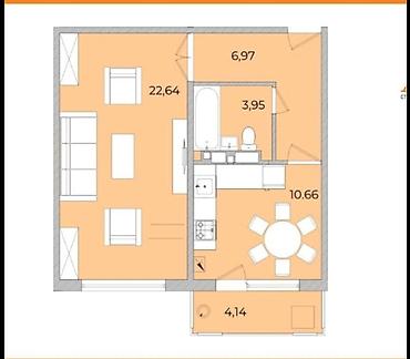 kva: 1 комната, 48 м², Технопарк Элитка, 9 этаж, ПСО (под самоотделку) — 5