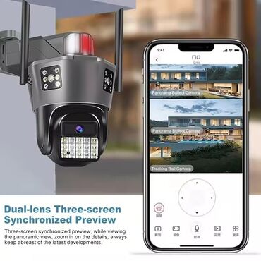 Video nadzor: PTZ iP WIFI kamera sa 3 sočiva i alarmom 10X Zoom 8MPX Wi-Fi kamera — 11