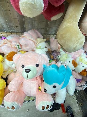 Подарки и сувениры: Мягкие игрушки плюшевые — ассортимент - Большой бежевый медведь с — 13