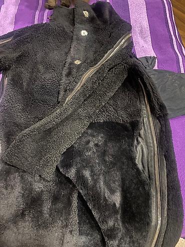 Дубленки: Дубленка, Италия, По колено, Оверсайз, M, L — 2