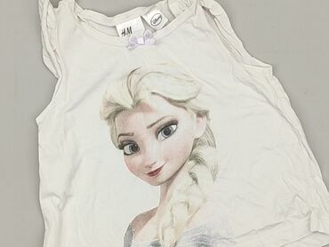 house biały top: T-shirt, H&M, 1.5-2 years, 86-92 cm, condition - Very good