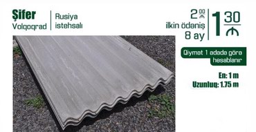 Digər tikinti materialları: - lalafo.az Bakı şəhərində