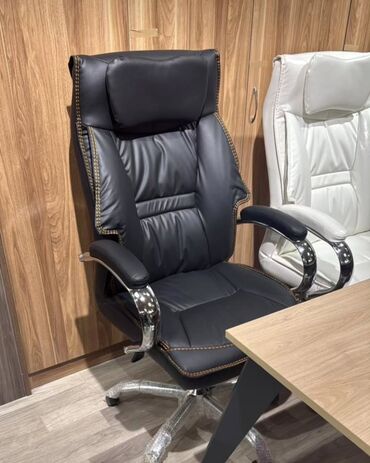 Ofis və oyun kresloları: Yeni, Təkərli, Qolları tənzimlənir, Dəri — 8