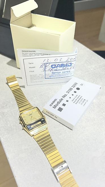 Qol saatları: CASIO AQ-800EG-9ADF qol saatı - Korpus və qolbaq: qızılı rəngli — 3
