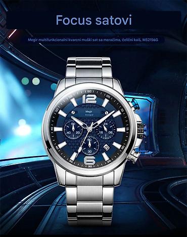 Ručni satovi: Nov ručni sat od nerdjajućeg čelika. Ima funkcionalne hronografe — 11