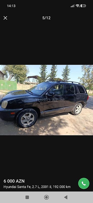 cpm maşın satışı: Hyundai Santa Fe: 2.7 l | 2001 il Ofrouder/SUV — 7