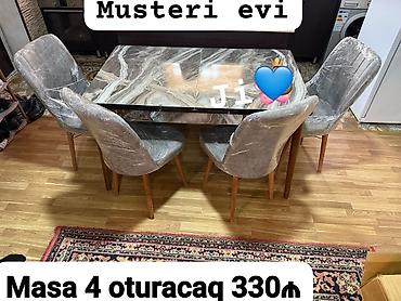 işlənmiş stol və stullar: Masa desti — 1