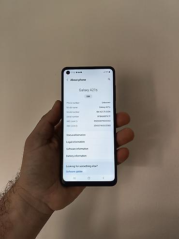 iphone 11 used: Samsung A21s plavi dual sim sim free, sa 4/64 gb memorije, dobro — 5